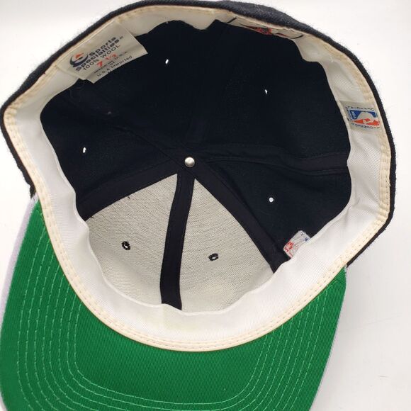 Vintage SAN ANTONIO SPURS Sports Specialties Script Fitted 7 1/2 Hat Cap NBA 80s - Picture 8 of 8